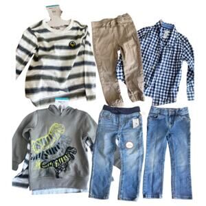 Boys 4T - SOME NWT 6-piece clothes bundle lot